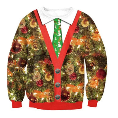 Joris | Cálido jersey de punto con un divertido motivo navideño en 3D para hombre y mujer