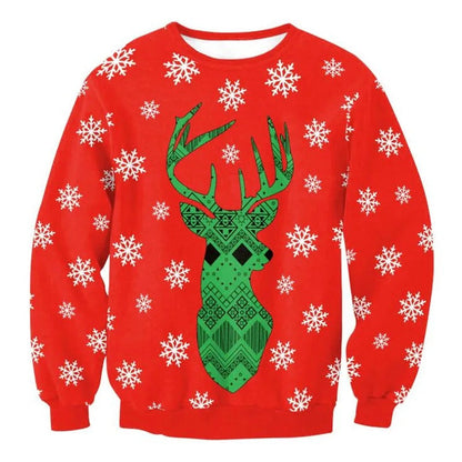 Joris | Cálido jersey de punto con un divertido motivo navideño en 3D para hombre y mujer