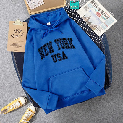 George | Sudadera con capucha y estampado NEW YORK USA para mujer