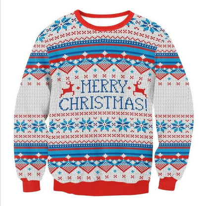 Joris | Cálido jersey de punto con un divertido motivo navideño en 3D para hombre y mujer