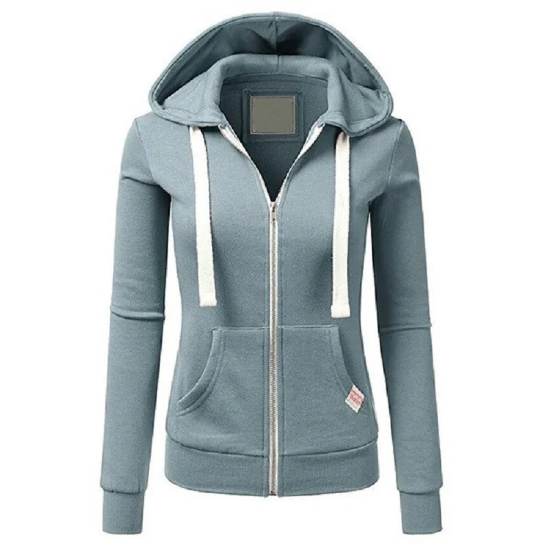 Samantha | Sudadera con capucha y cremallera para mujer