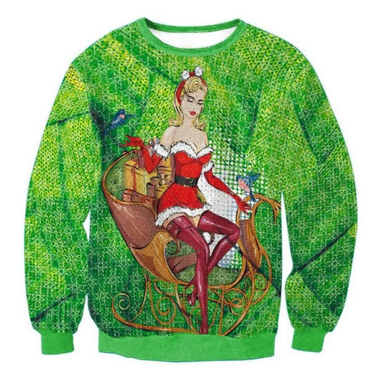 Joris | Cálido jersey de punto con un divertido motivo navideño en 3D para hombre y mujer
