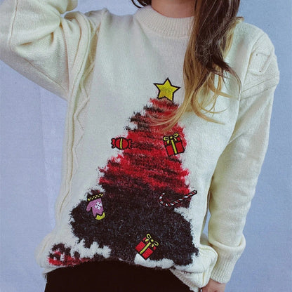 Clarissa | Jersey de Navidad para mujer con un creativo diseño de árbol de Navidad