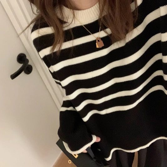 Megan | Jersey de manga larga a rayas para mujer