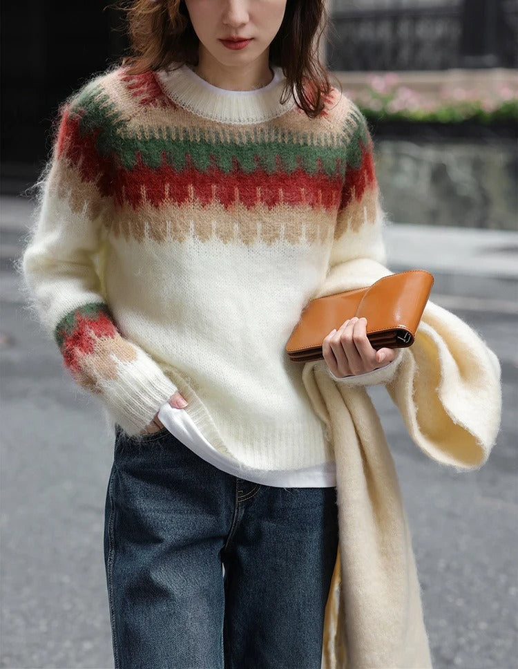 Maren | Cálido jersey con degradado de colores