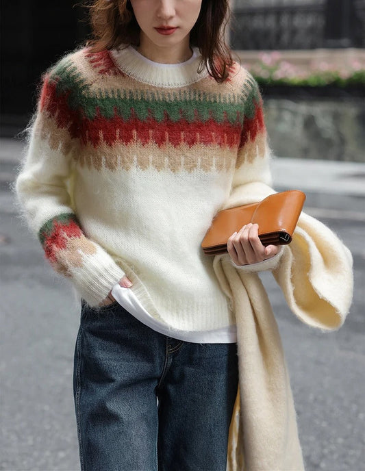 Maren | Cálido jersey con degradado de colores
