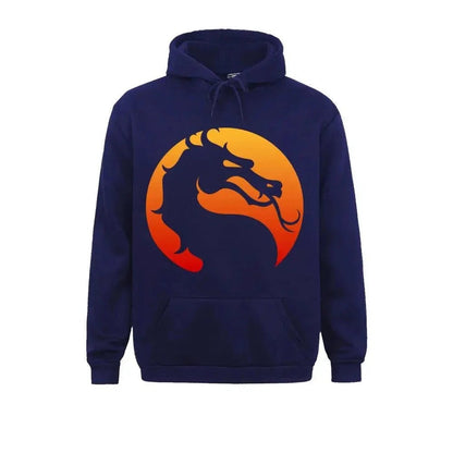 Kurt | Cálida sudadera con capucha y estampado del dragón de Mortal Kombat para hombre y mujer