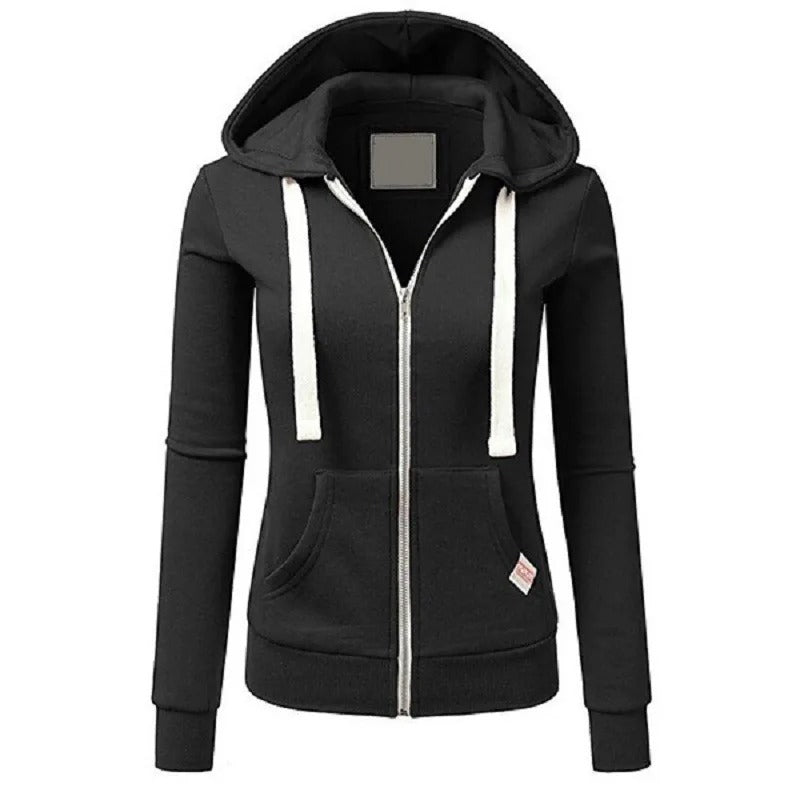 Samantha | Sudadera con capucha y cremallera para mujer