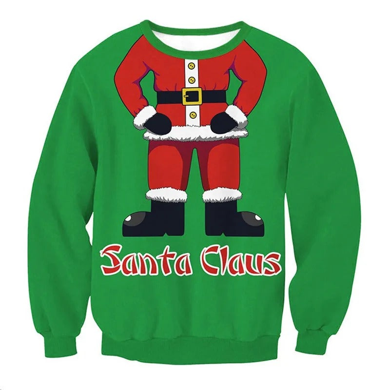 Joris | Cálido jersey de punto con un divertido motivo navideño en 3D para hombre y mujer