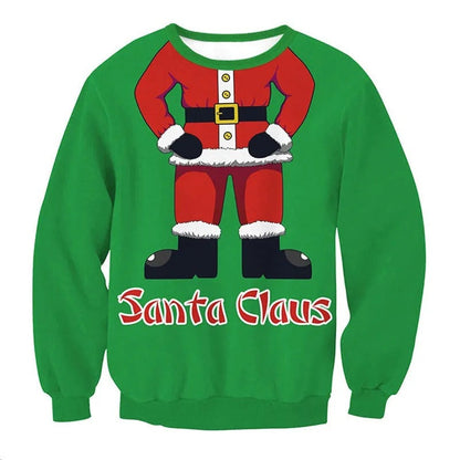 Joris | Cálido jersey de punto con un divertido motivo navideño en 3D para hombre y mujer