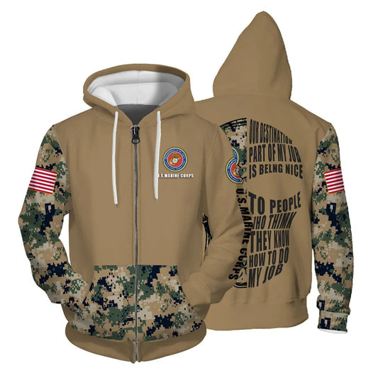 Hunter | Sudadera con capucha y cremallera para hombre con motivo de calavera