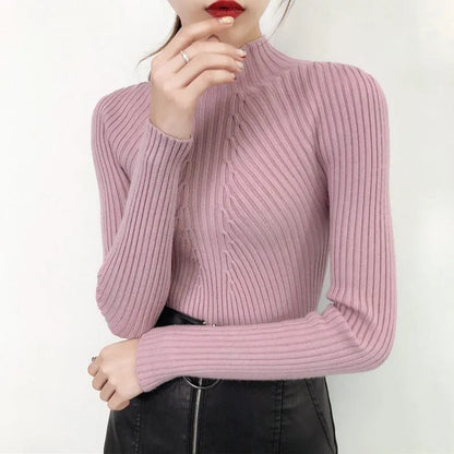 Joan| Jersey de mujer de cuello alto para el día a día