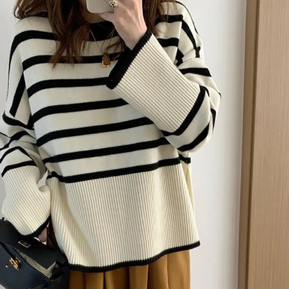 Megan | Jersey de manga larga a rayas para mujer
