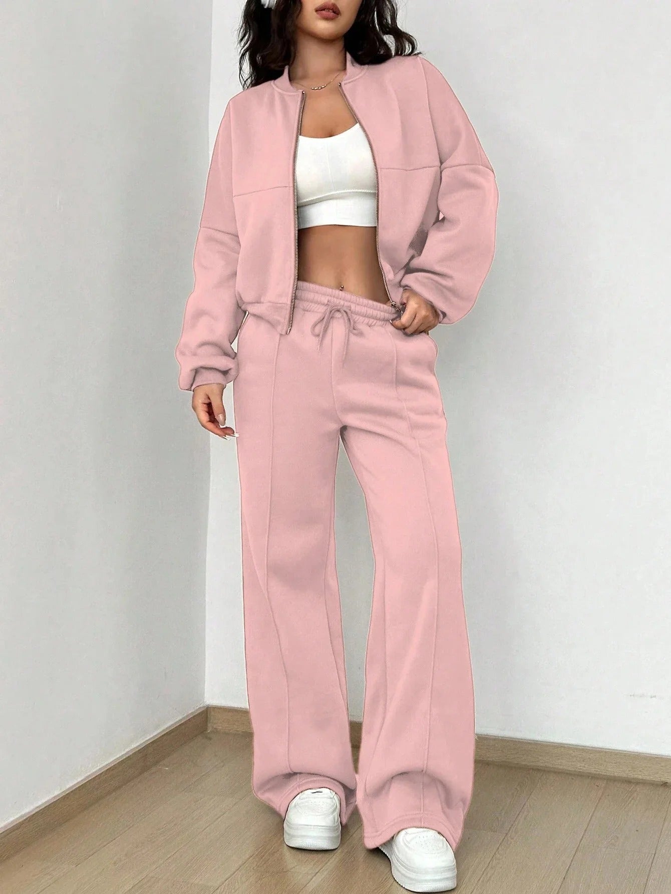 Clare - Conjunto de bomber y pantalón para mujer