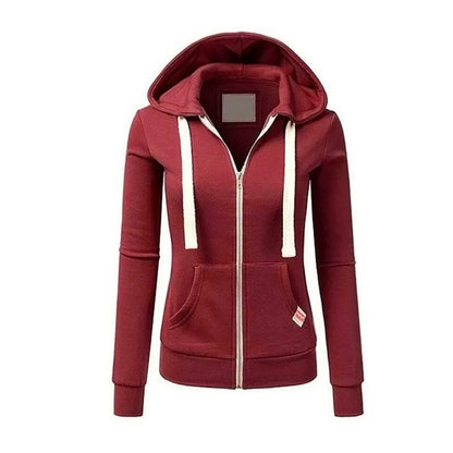 Samantha | Sudadera con capucha y cremallera para mujer