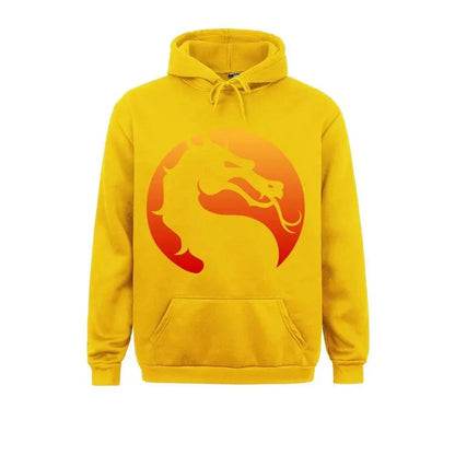 Kurt | Cálida sudadera con capucha y estampado del dragón de Mortal Kombat para hombre y mujer