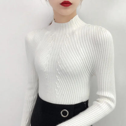 Joan| Jersey de mujer de cuello alto para el día a día