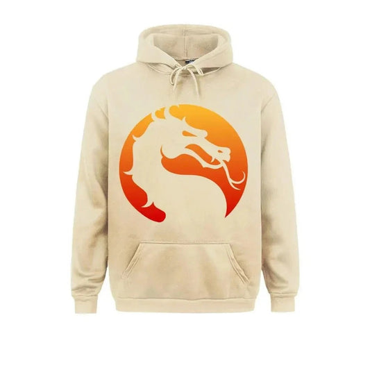 Kurt | Cálida sudadera con capucha y estampado del dragón de Mortal Kombat para hombre y mujer