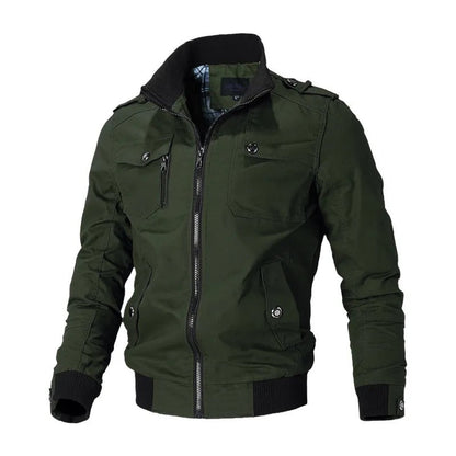 Chaqueta bomber cortaviento cómoda y casual para hombre | Ideal para primavera y otoño
