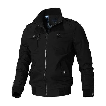 Chaqueta bomber cortaviento cómoda y casual para hombre | Ideal para primavera y otoño