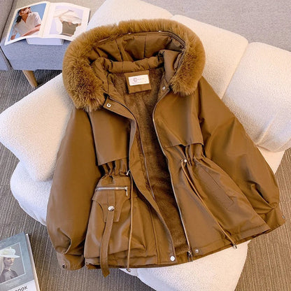 Chaqueta con capucha para mujer