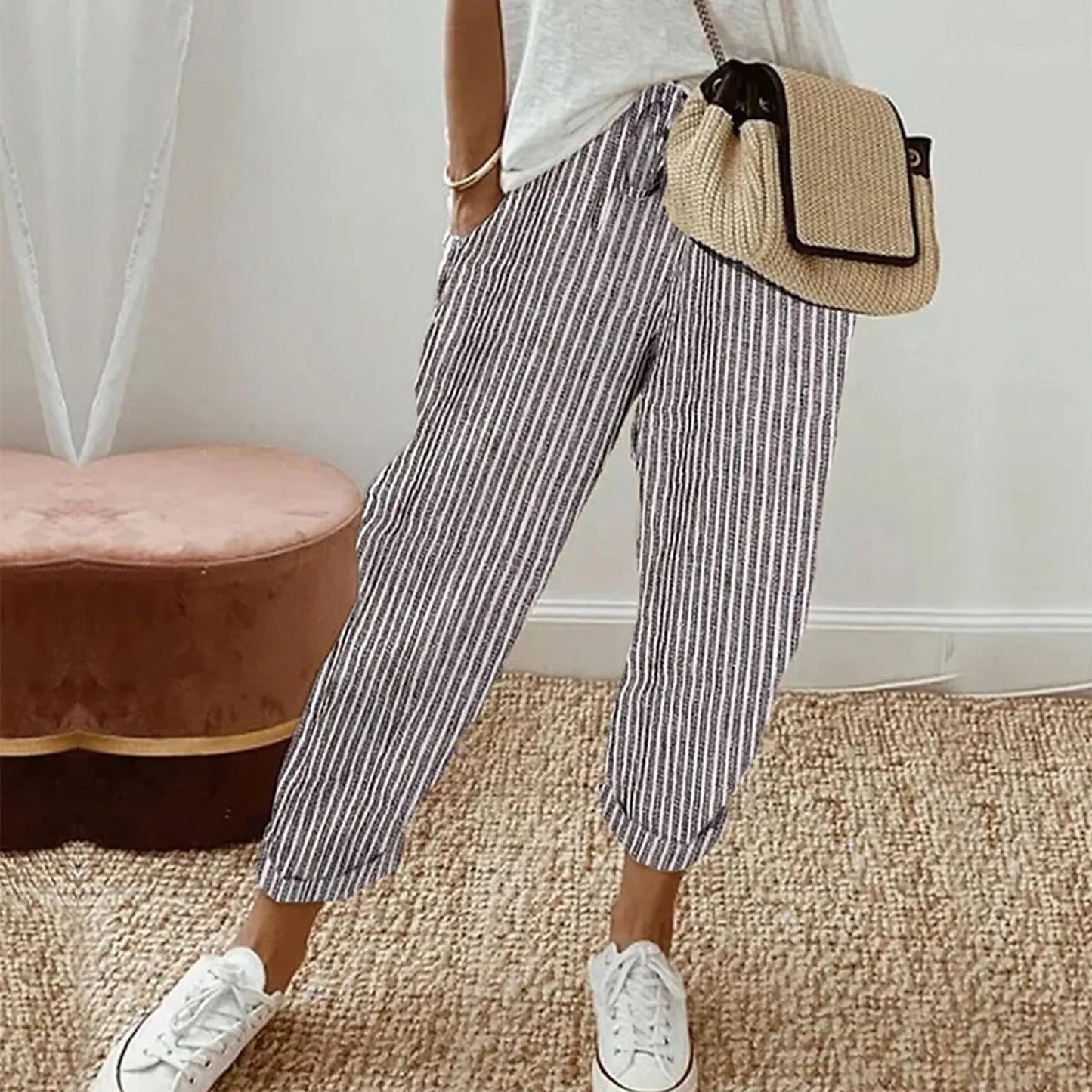 pantalones de cordón