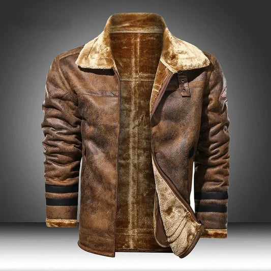 Werner | Cazadora bomber slim de piel auténtica