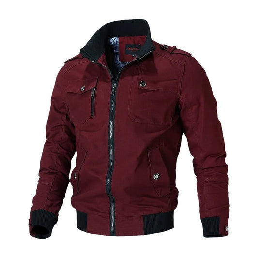 Chaqueta bomber cortaviento cómoda y casual para hombre | Ideal para primavera y otoño