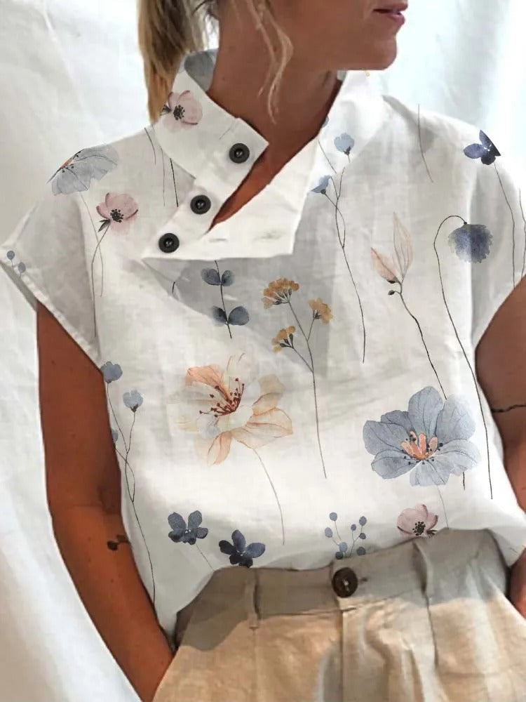 Anna - Top con estampado acogedor