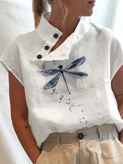 Anna - Top con estampado acogedor