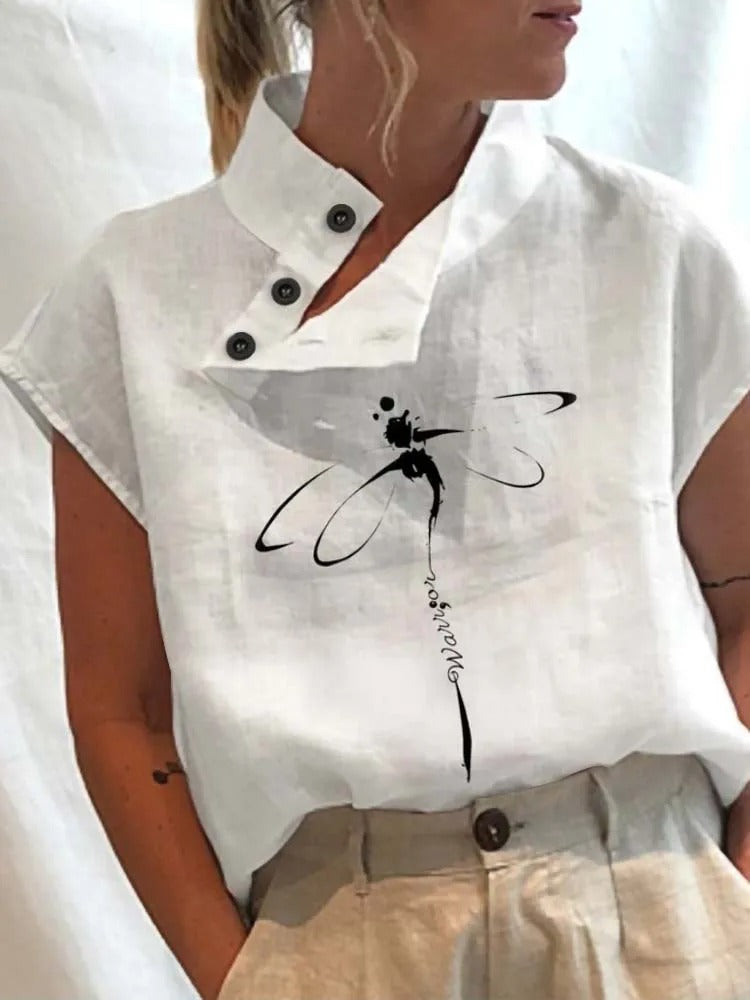 Anna - Top con estampado acogedor