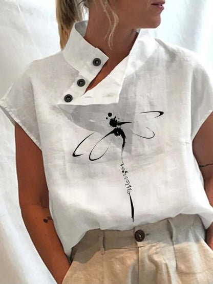Anna - Top con estampado acogedor