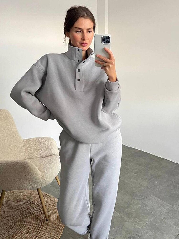 Cómodo jogging oversize para mujer