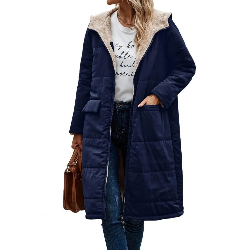 Abrigo largo de invierno para mujer