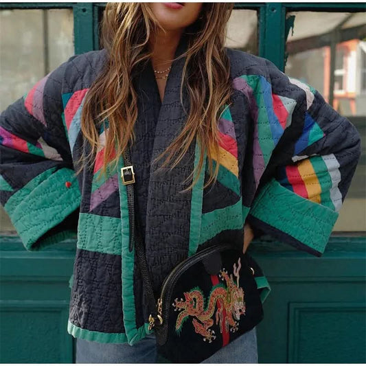 Chaqueta vintage bohemia para mujer