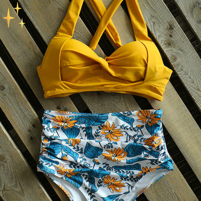 Leonor® | Conjunto de bikini Vienna con braguita de talle alto y busto alto, apto para todas las formas y tallas