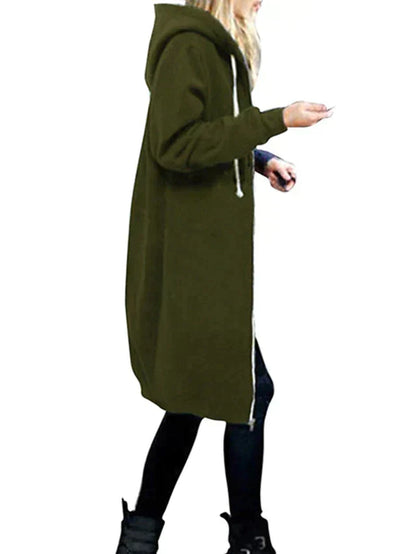 Chaleco Rikelle | Chaleco largo con capucha para mujer