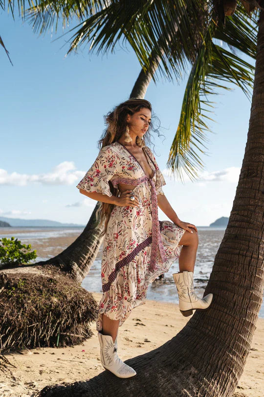 Gregoria - Vestido boho con estampado