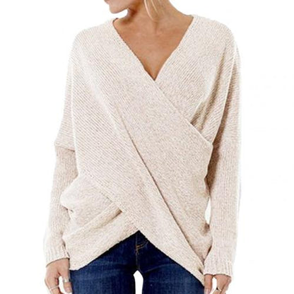 Jersey de mujer con detalle cruzado