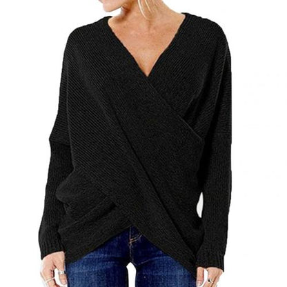 Jersey de mujer con detalle cruzado