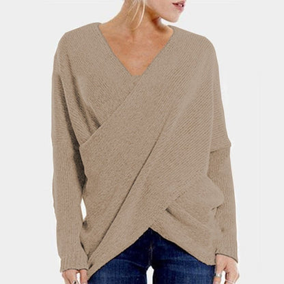 Jersey de mujer con detalle cruzado