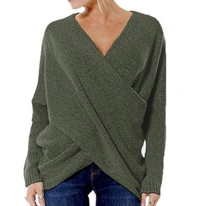 Jersey de mujer con detalle cruzado