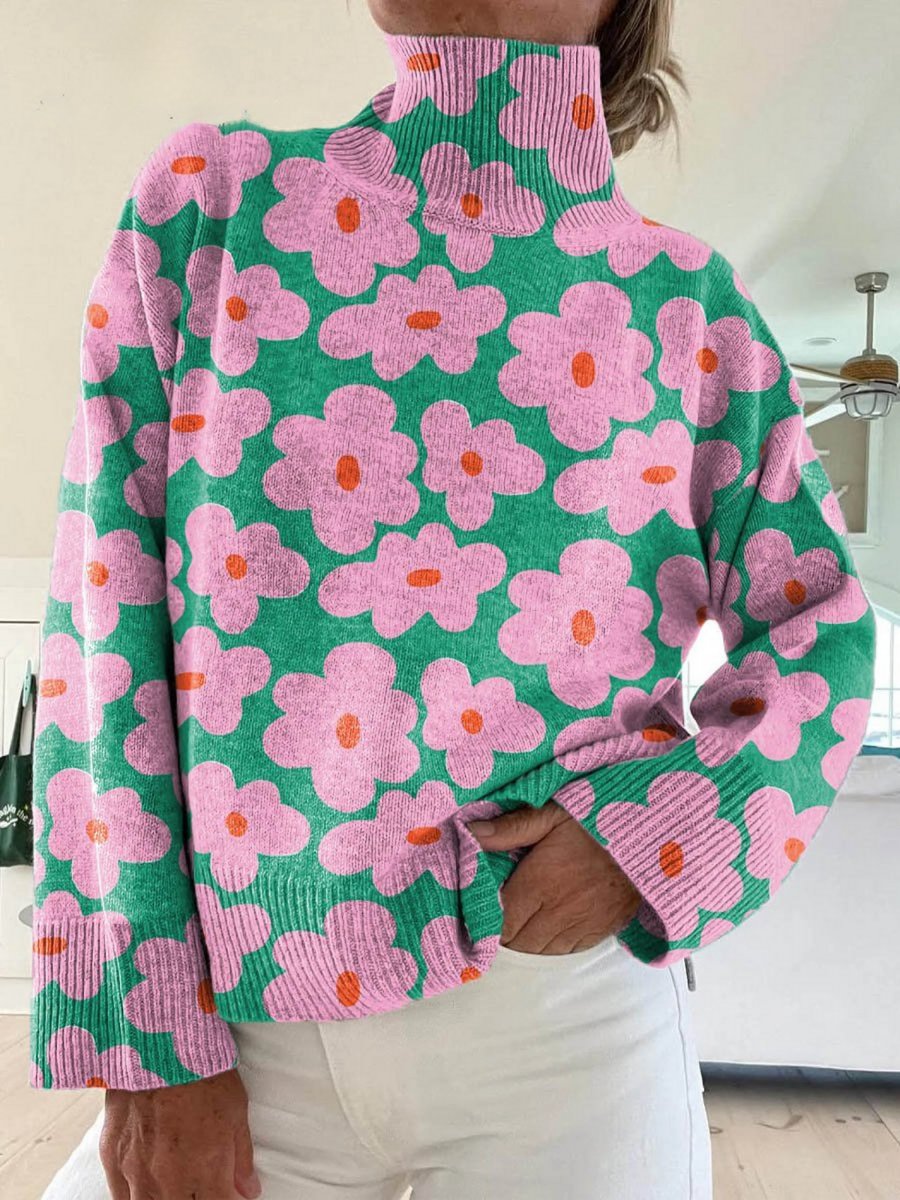 Damski Sweter Golf We Wzory