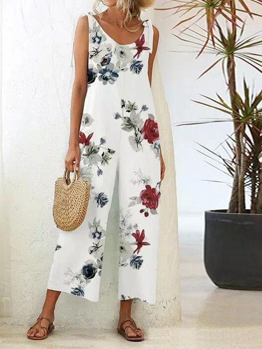 Tirantes casual con mono estampado floral