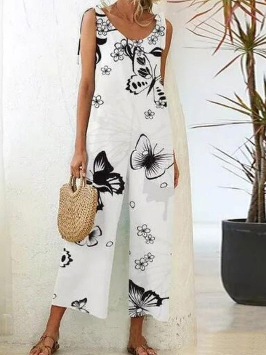 Tirantes casual con mono estampado floral
